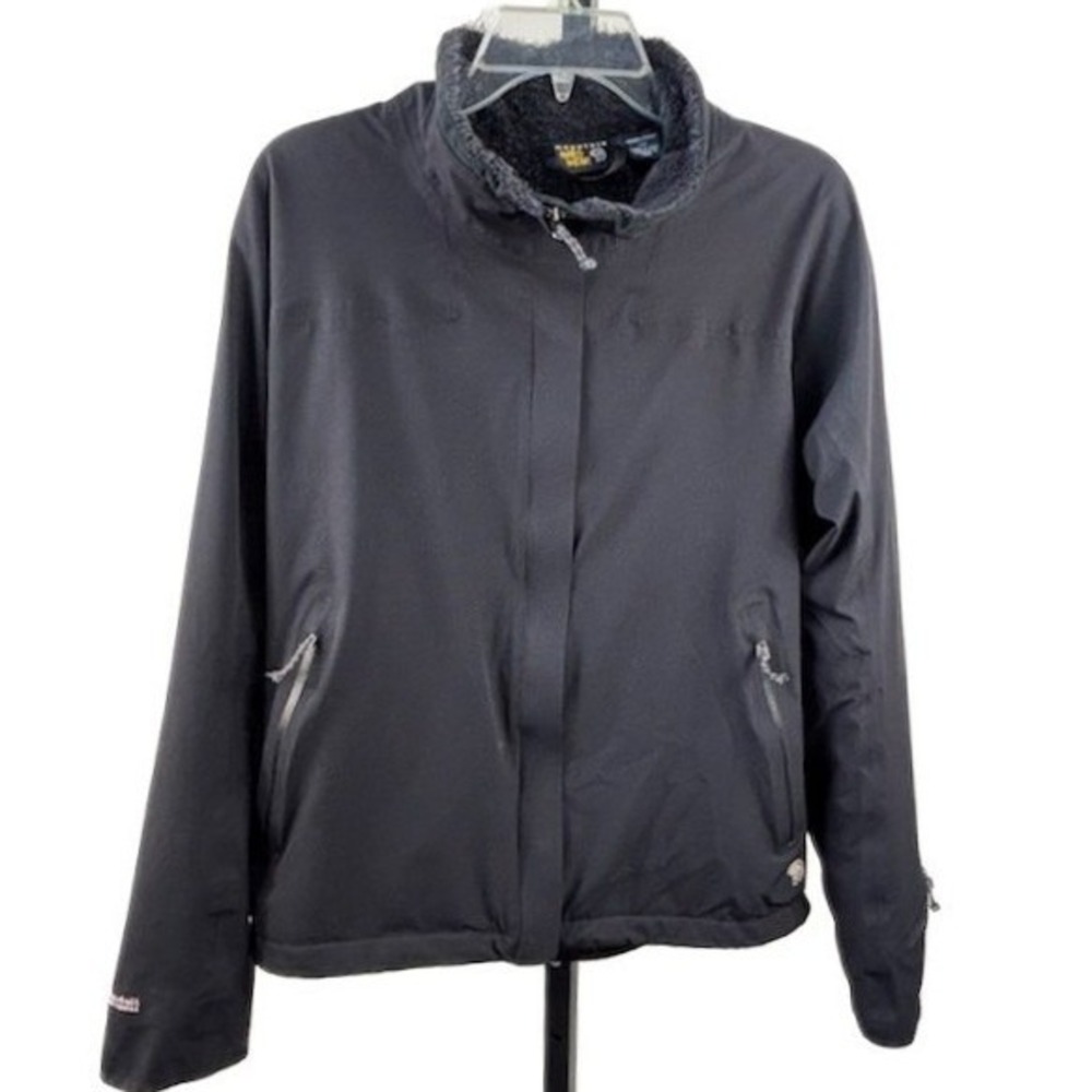 Mountain Hardwear Women's Size Large Black Conduit Fleece Lined Softshell Jacket